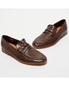 Mocassins en Cuir Brenta Carver marron foncé