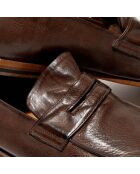 Mocassins en Cuir Brenta Carver marron foncé