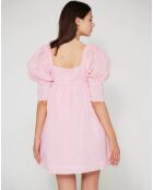 Robe Babydoll Bridgerton rose poudre