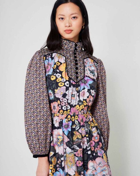 Robe longue Carnaby mix print