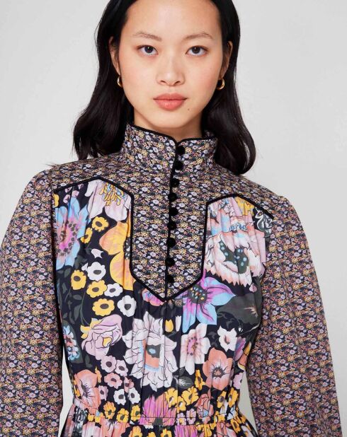 Robe longue Carnaby mix print
