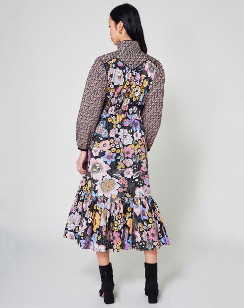 Robe longue Carnaby mix print