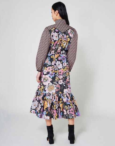 Robe longue Carnaby mix print