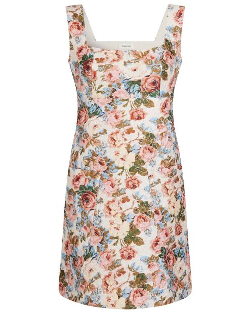 Robe Jardin d'Hiver print écru/multicolore