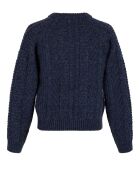 Pull 100% Laine Poodle Knit encre