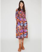 Robe Purple Country print lilas