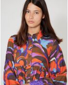 Robe Purple Country print lilas