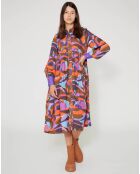 Robe Purple Country print lilas