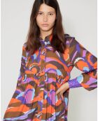 Robe Purple Country print lilas