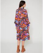 Robe Purple Country print lilas