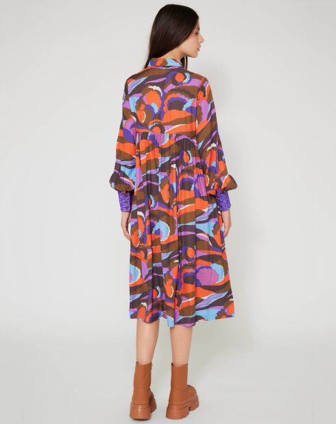 Robe Purple Country print lilas