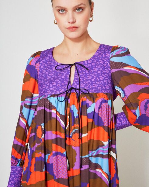 Robe Purple Country print lila