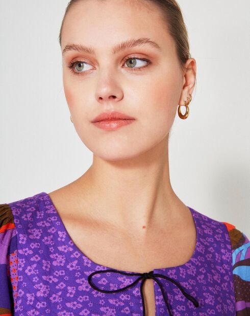 Robe Purple Country print lila
