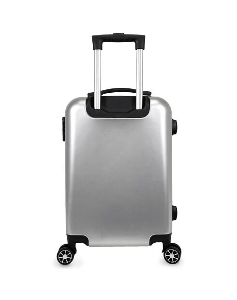 Valise Moyen Séjour 4 roues Eyden 65 cm argentée