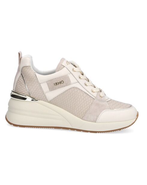 Sneakers en Cuir Alicia beiges