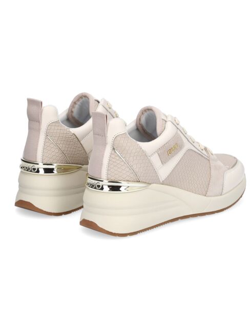 Sneakers en Cuir Alicia beiges