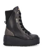 Boots en Cuir Alix noires