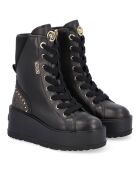 Boots en Cuir Alix noires