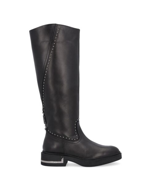 Bottes en Cuir Ashley noires