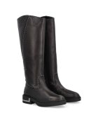 Bottes en Cuir Ashley noires