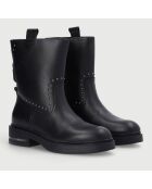 Boots en Cuir Haïley noires