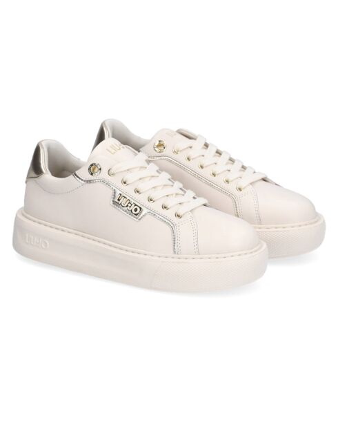 Sneakers en Cuir Esther blanches