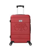 2 Valises Cabine 4 roues doubles Lyra 42/55 cm bordeaux