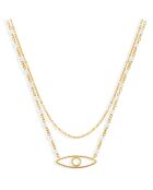 Collier en Argent doré & Spinelle blanche