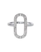 Bague en Argent rhodié & Oxyde de Zirconium