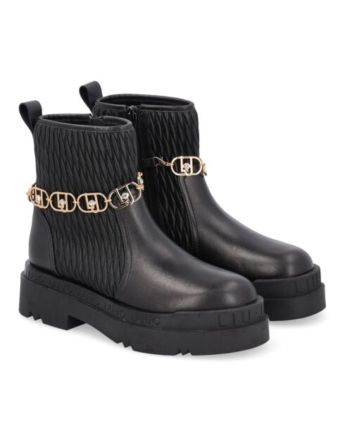 Boots en Cuir Hélèna noires