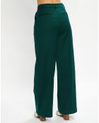 Pantalon à pinces Romeo vert foncé