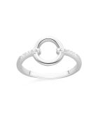 Bague Elise en Argent rhodié & Oxyde de Zirconium blanc