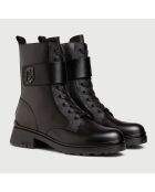 Boots en Cuir Melissa noires