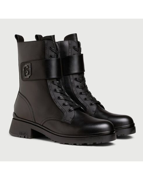 Boots en Cuir Melissa noires