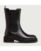 Boots en Cuir Maeva noires