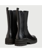 Boots en Cuir Maeva noires