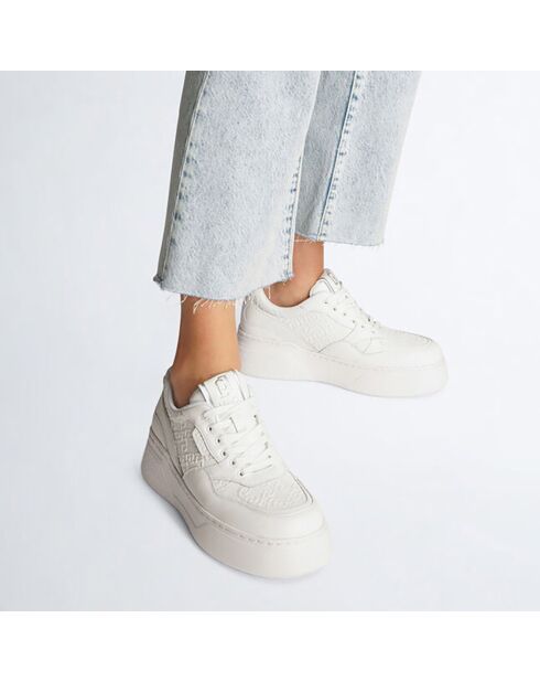 Sneakers en Cuir Tess blanches