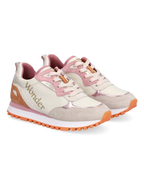 Sneakers Félicie beige/orange/rose