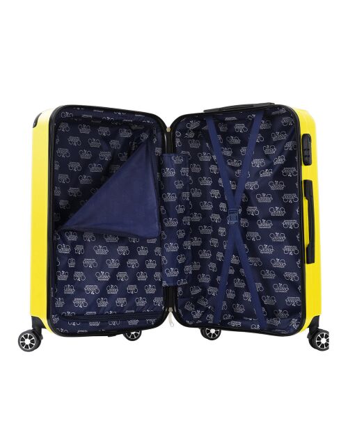 Valise Cabine 4 roues Nela 42 cm jaune