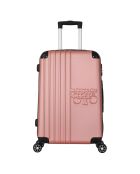 Valise Cabine 4 roues doubles Victoria 55 cm rose doré