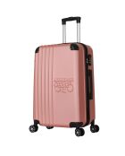 Valise Cabine 4 roues doubles Victoria 55 cm rose doré