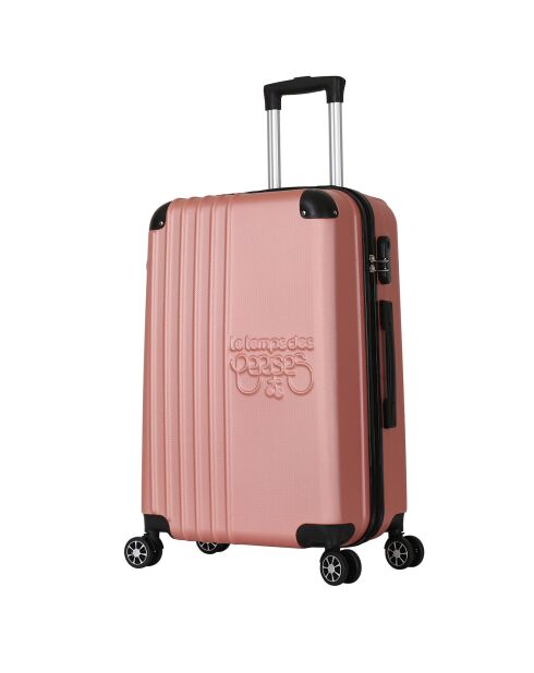 Valise Cabine 4 roues doubles Victoria 55 cm rose doré