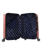 Valise Cabine 4 roues doubles Victoria 55 cm rose doré