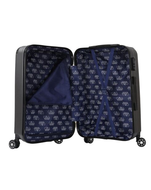 Valise Moyen Séjour 4 roues doubles Victoria 65 cm grise