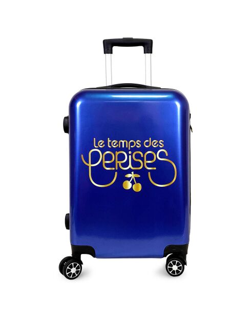 Valise Moyen Séjour 4 roues doubles Yna 65 cm bleu marine