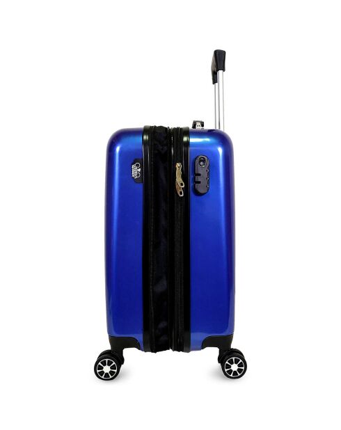Valise Moyen Séjour 4 roues doubles Yna 65 cm bleu marine