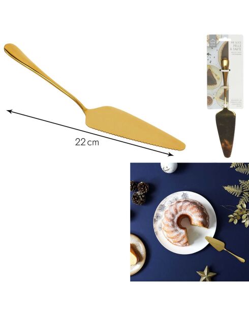 Pelle à tarte dorée