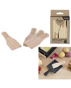 4 spatole per raclette in legno