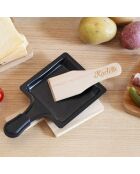4 spatole per raclette in legno