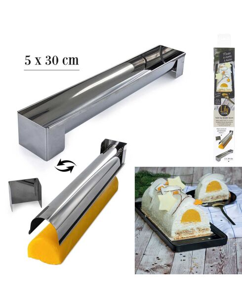 Moule insert buche gris